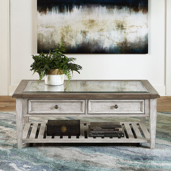 Heartland Rect Ceiling Tile Cocktail Table - 824-OT1010