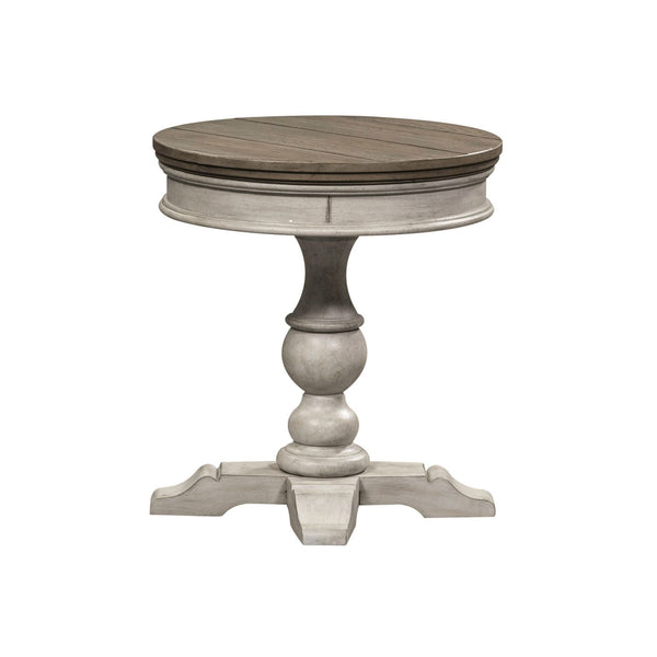 Heartland Round Pedestal Chair Side Table