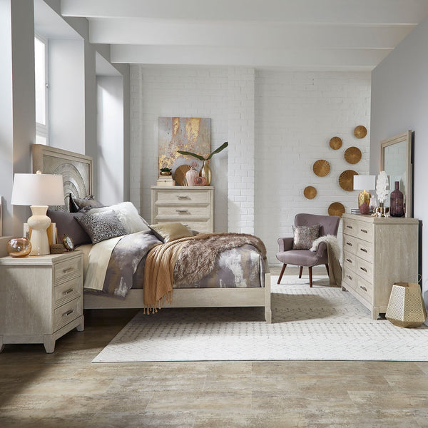 Belmar Queen Panel Bed, Dresser & Mirror, Chest, Night Stand