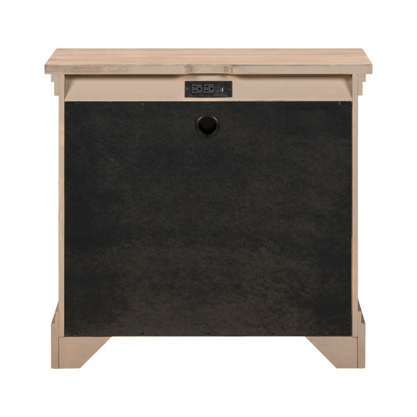 Haven Hills Bedside Chest w/ Charging Station - 928-BR62