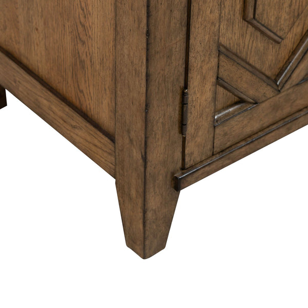 Carolina Park 2 Door Bedside Chest w/ Charging Station