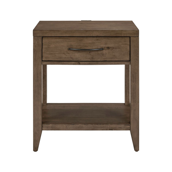 Shaker Lakes Open Nightstand w/ Charging Station - 936-BR62