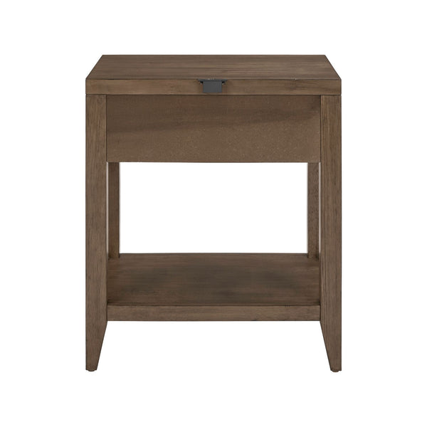 Shaker Lakes Open Nightstand w/ Charging Station - 936-BR62