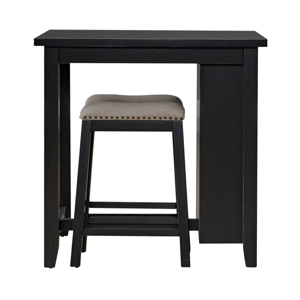 Brook Creek 3 Piece Counter Set - Black - 942B-CD-3CTS