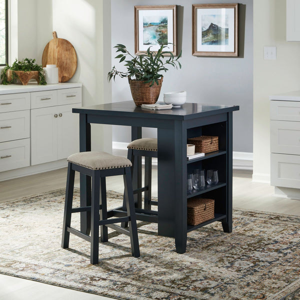 Brook Creek 3 Piece Counter Set - Navy - 942NY-CD-3CTS