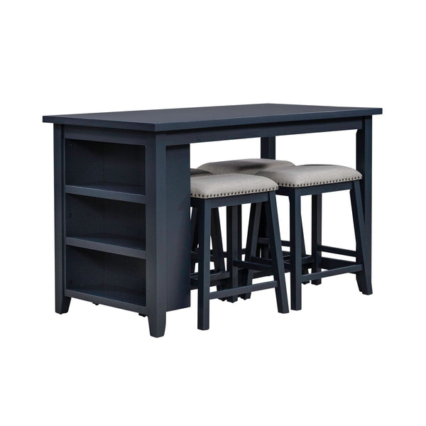 Brook Creek 5 Piece Counter Set- Navy - 942NY-CD-5CTS