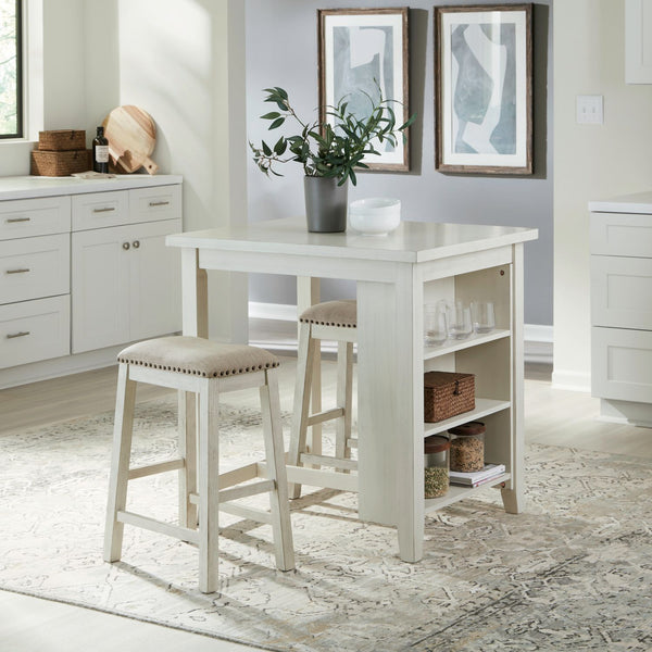 Brook Creek 3 Piece Counter Set - White - 942W-CD-3CTS