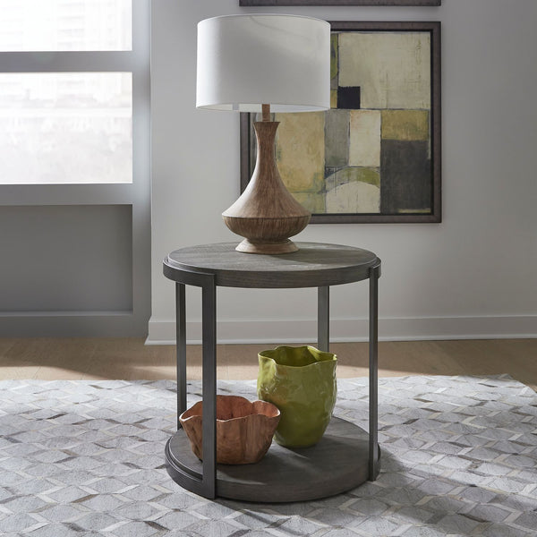 Modern View Round End Table - 960-OT1020