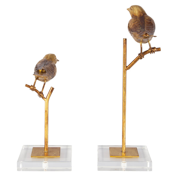 Uttermost Passerines Bird Sculptures S/2