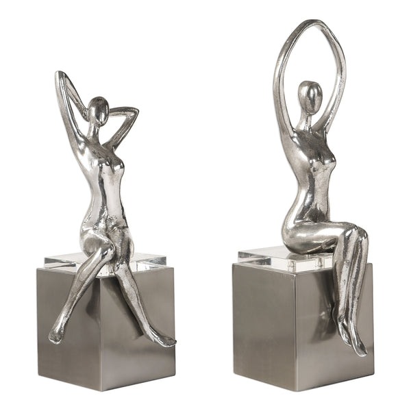Uttermost Jaylene Silver Sculptures, S/2