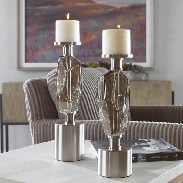 Uttermost Ore Candleholders, Set/2