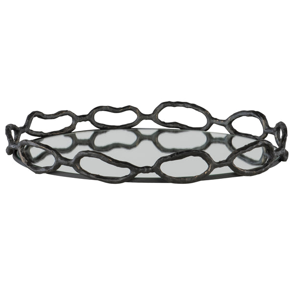 Uttermost Cable Black Chain Tray