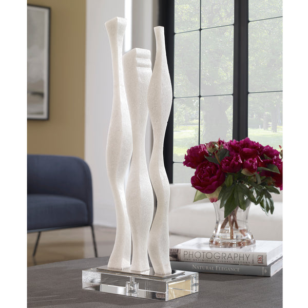 Uttermost Gale White Marble Sculpture