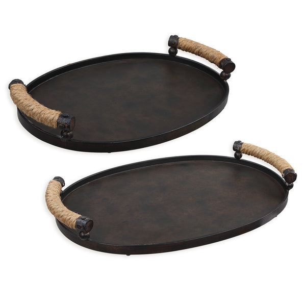 Uttermost Viggo Bronze Trays, Set/2