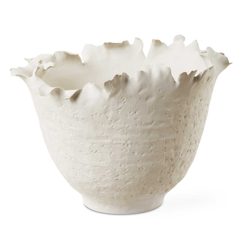 Uttermost Blossom Tall Off-white Bowl