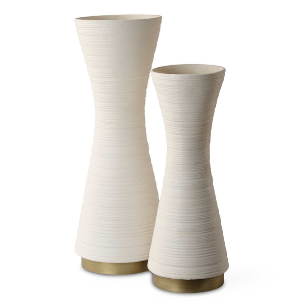 Uttermost Ridgeline White Vases Set/2