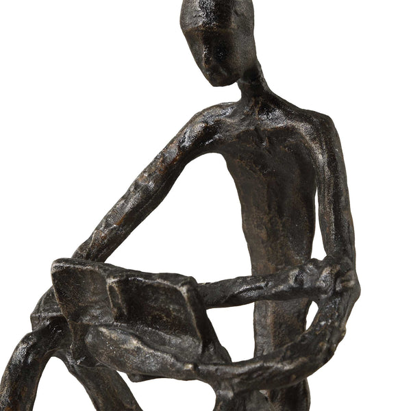 Uttermost Sit Back Relax And Read Iron Sculpture