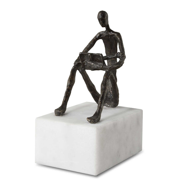 Uttermost Sit Back Relax And Read Iron Sculpture