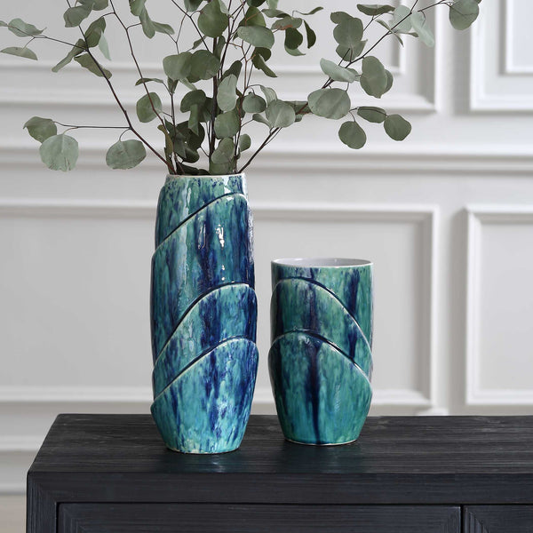 Uttermost Tranquil Duo Vases Set/2