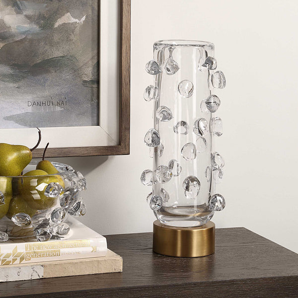 Uttermost Aura Clear Glass Vase