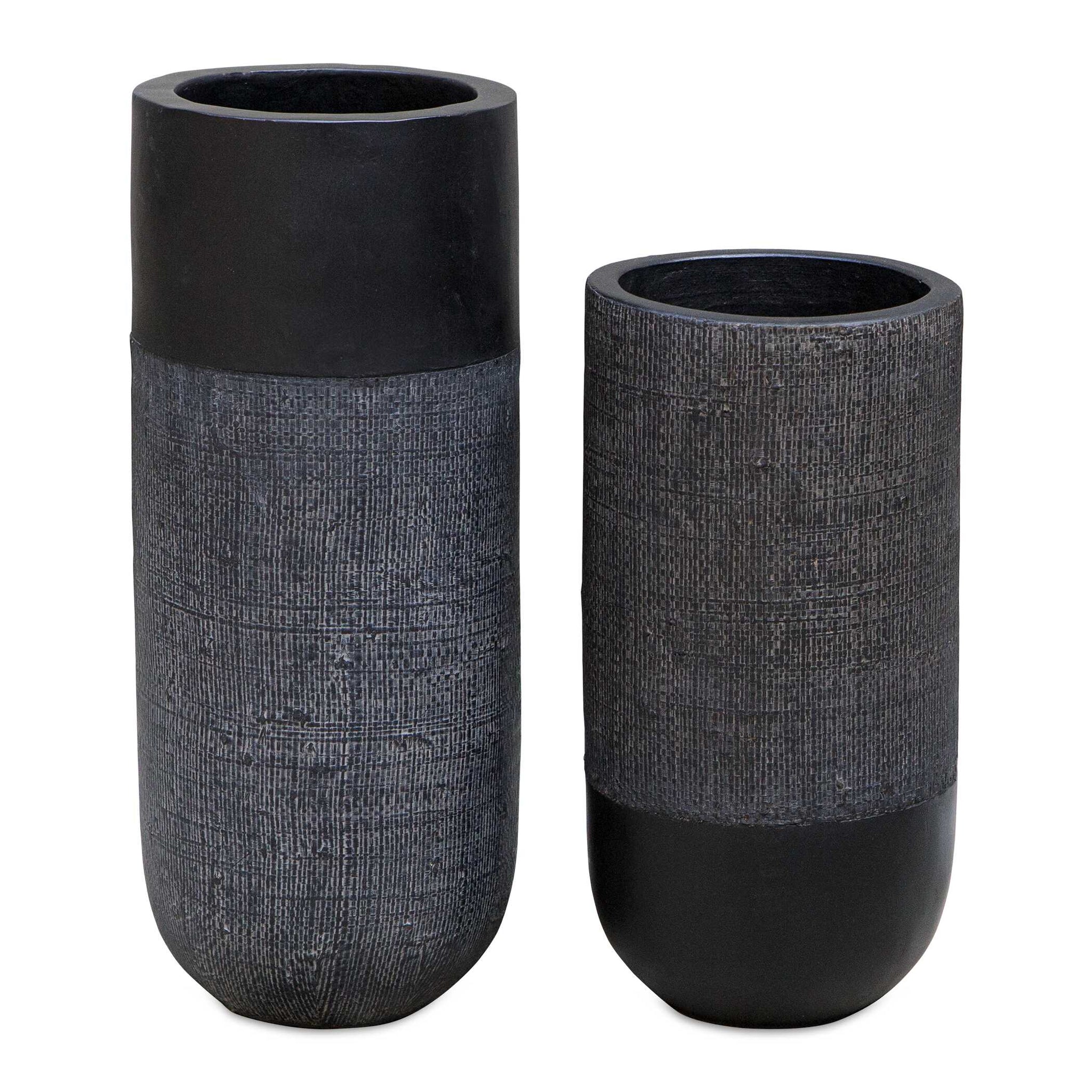 Uttermost Woven Shadow Vases Set/2