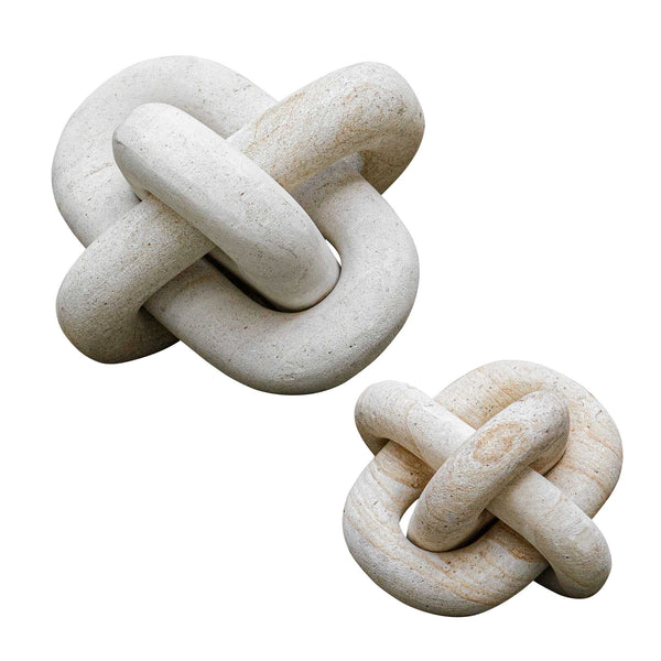 Uttermost Limestone Link Sculptures Set/2