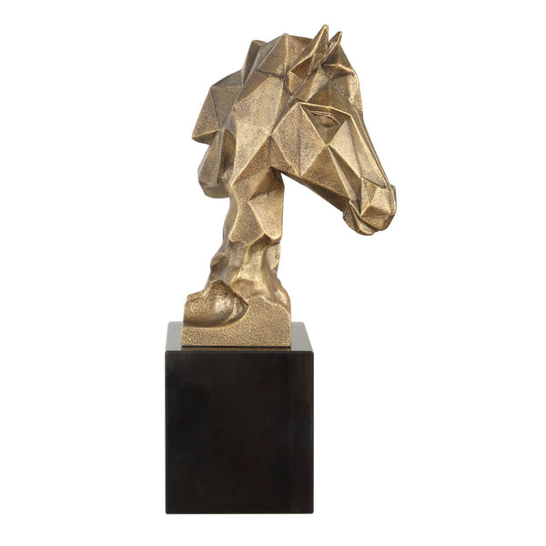Uttermost Chiseled Horse Bust Sculpture