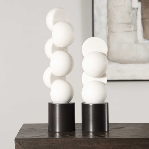 Uttermost Symmetry White Sculptures Set/2