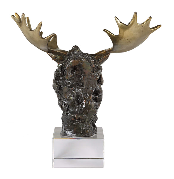 Uttermost Moose Bust Bronze Sculpture