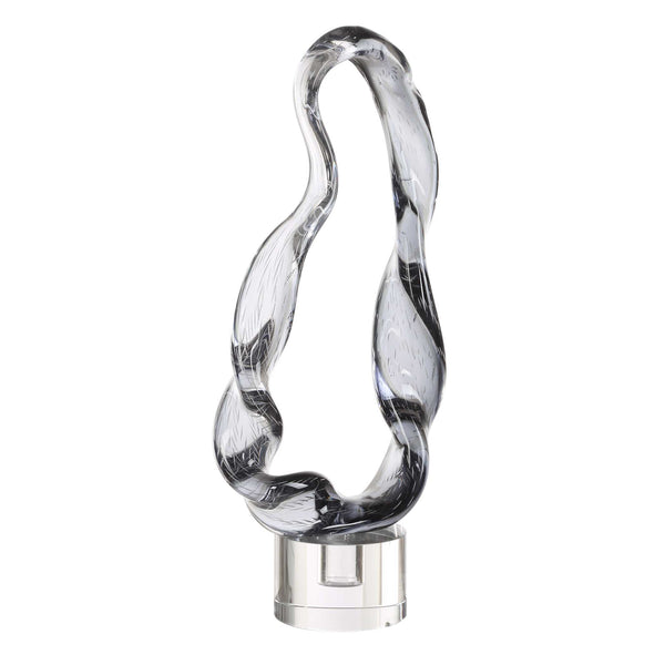 Uttermost Luminous Twist Glass Sculpture