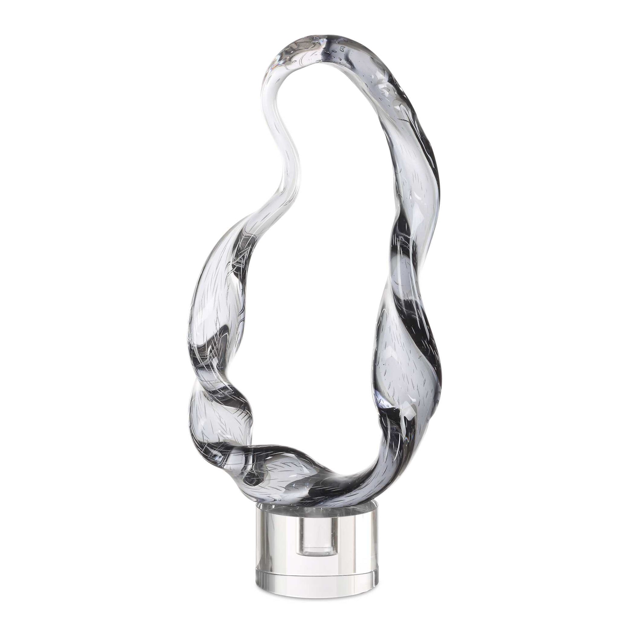 Uttermost Luminous Twist Glass Sculpture