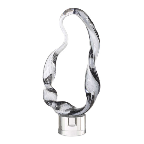 Uttermost Luminous Twist Glass Sculpture