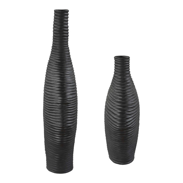 Uttermost Duostacked Black Vases Set/2