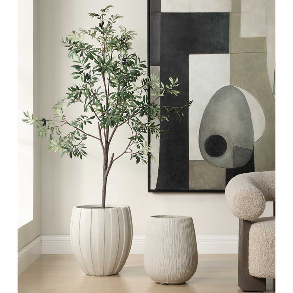 Uttermost Rustic Ridge Off-White Outdoor Planter