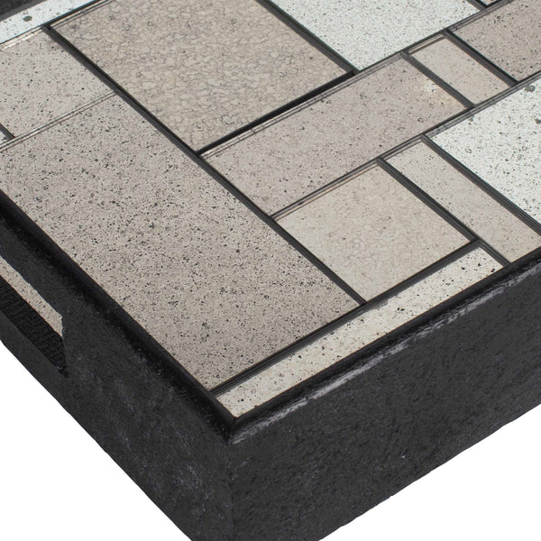 Uttermost Modern Mosaic Antique Mirrored Tray