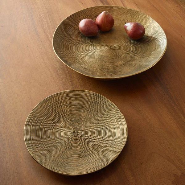 Uttermost Stratum Round Brass Bowls Set/2