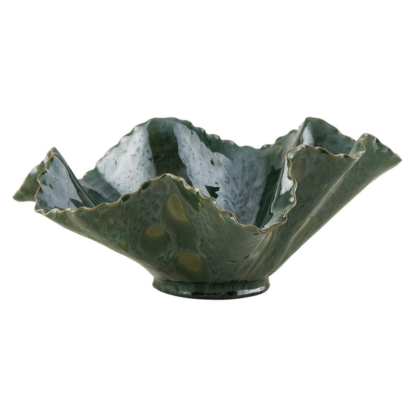 Uttermost Verdant Bloom Emerald Outdoor Bowl