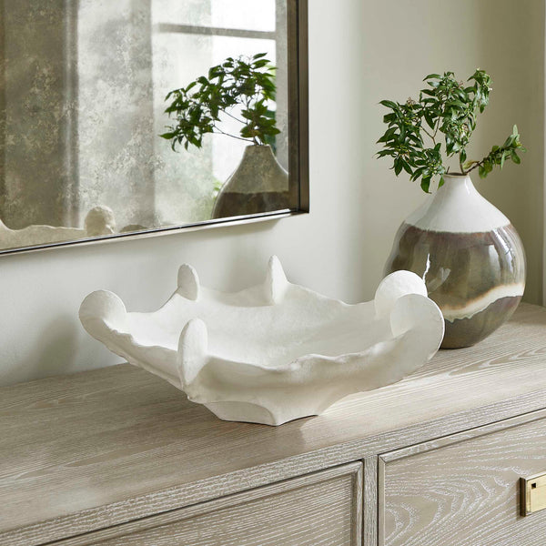 Uttermost Coral Mirage White Outdoor Bowl