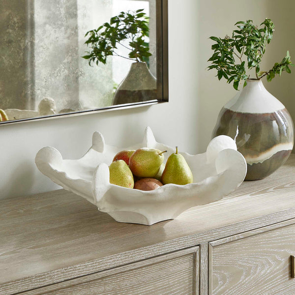 Uttermost Coral Mirage White Outdoor Bowl