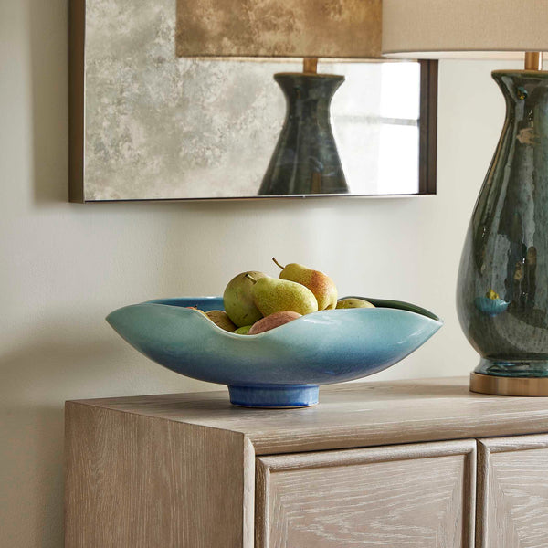 Uttermost Blue Lagoon Outdoor Bowl