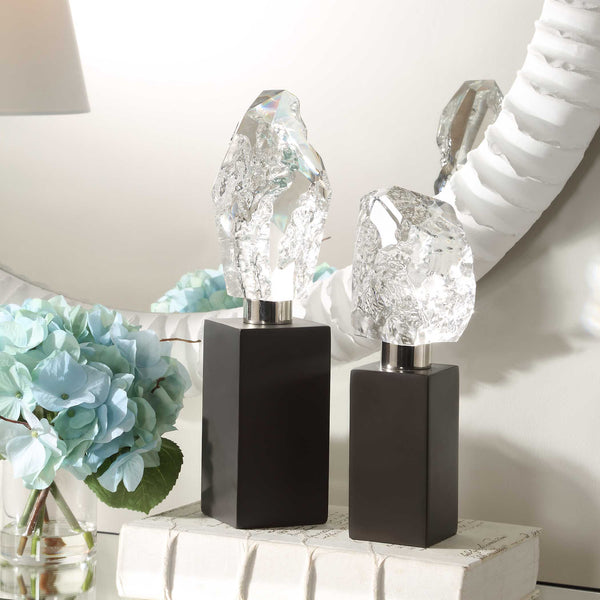 Uttermost Crystal Peak Sculptures Set/2