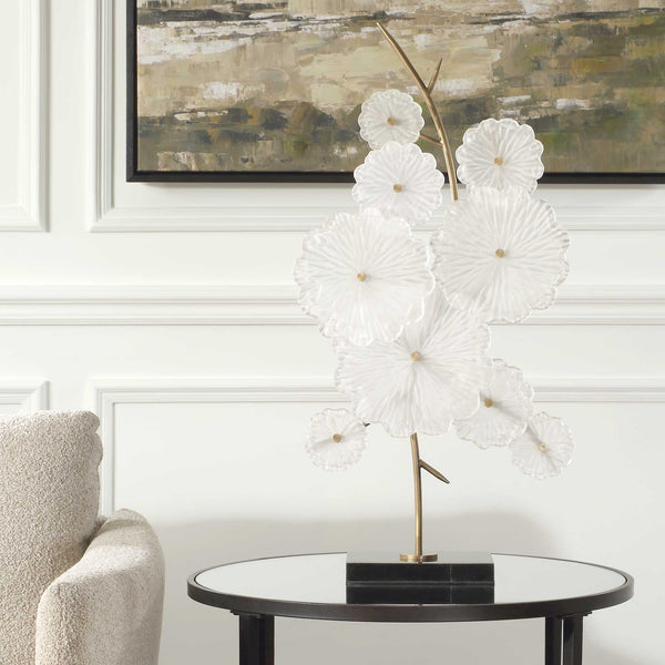 Uttermost Glass Garden Table Sculpture