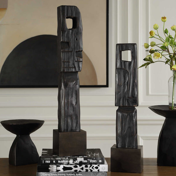 Uttermost Cipher Black Wood Totems Set/2