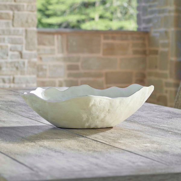 Uttermost Obscura Warm White Outdoor Bowl
