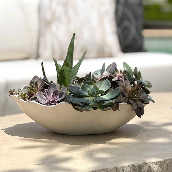 Uttermost Obscura Warm White Outdoor Bowl