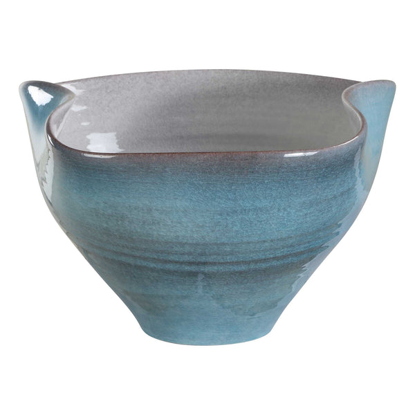 Uttermost Blue Crest Ceramic Bowl