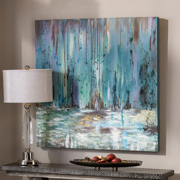 Uttermost Blue Waterfall Art