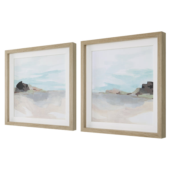 Uttermost Glacial Coast Framed Prints, Set/2