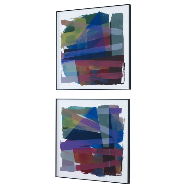 Uttermost Vivacious Abstract Framed Prints, Set/2