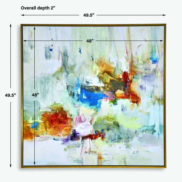 Uttermost In The Beginning Framed Abstract Art